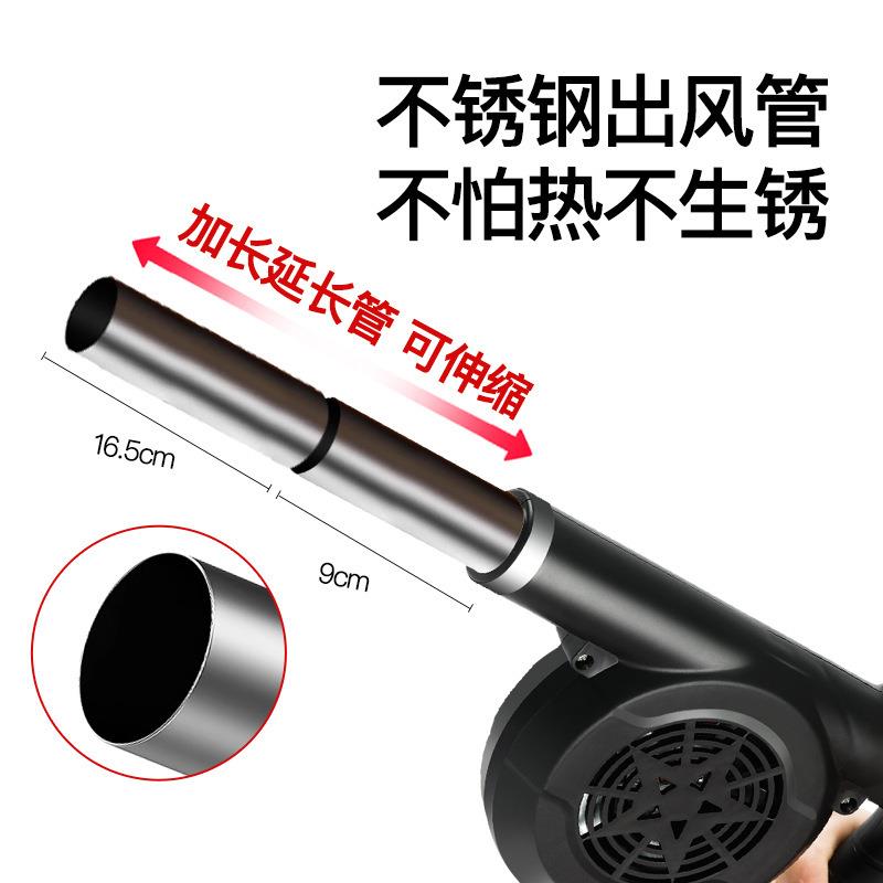 无线锂电鼓风机12V户外烧烤手持小型炉灶柴火助燃生火吹风机