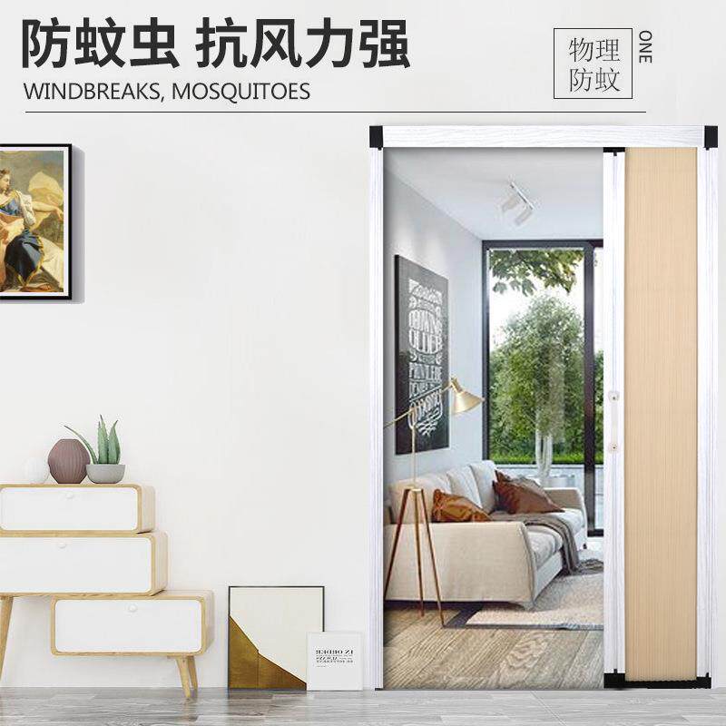 叠门推拉蜂窝门间隐形吊轨隔客断卫生厨房厅衣帽间免打UNY折孔无