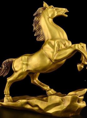 铜马到成功摆件生肖吉铜奔马大号马家马居XKD玄关办室祥开业公礼