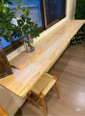 挂墙桌板墙桌面实thsdu+sd悬空桌壁挂吧台墙上木电脑餐桌墙壁折叠