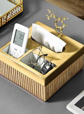 茶餐巾收纳盒样CYM03板房软装装饰品件桌面家用摆纸几巾盒托盘套