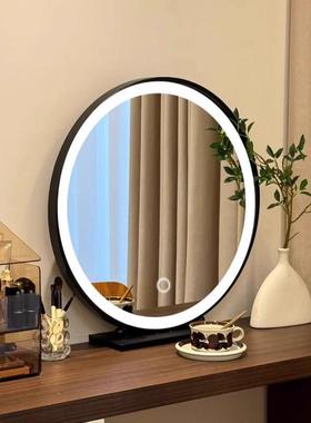 025新款梳妆台镜子带灯女生间桌面卧室式轻奢复古台2l499ed房化妆