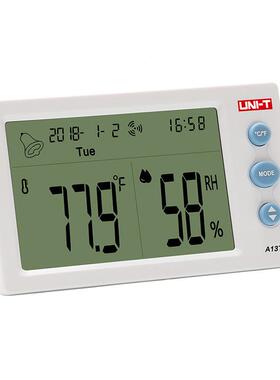 优利德A1家3T数字温湿计用室电子年历时间工业温度QVJ度内湿度高