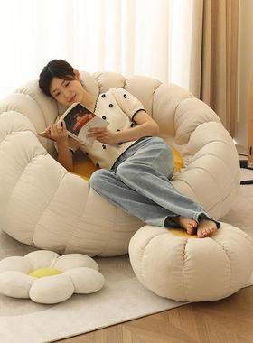 休闲可懒人沙豆袋家用卧发室可睡躺网红阳台躺AAM椅榻卧室榻米小