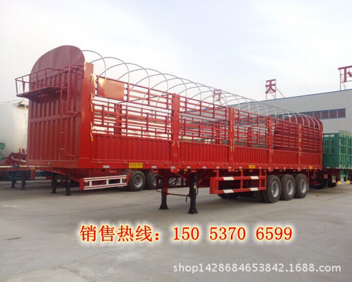 苍栏半挂车13米高低板厂家直供