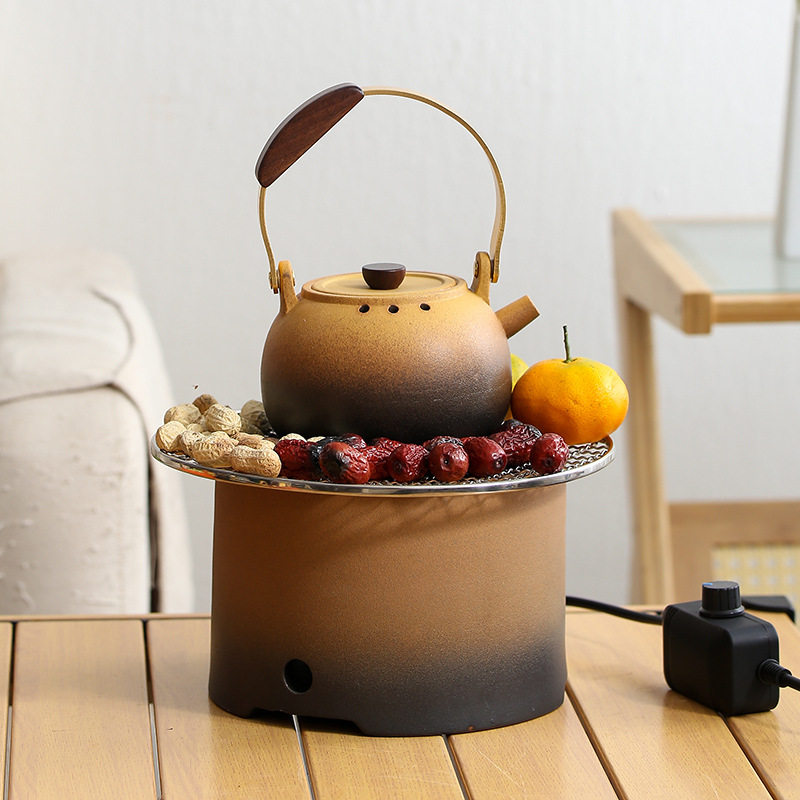 土陶小泥炉围炉煮茶烧烤炉炭炉家用户外露营野餐泡茶壶日式炭火炉