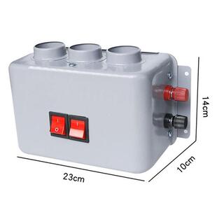 800W三孔双挡白汽车电暖除霜除机雾车载暖风取暖机暖风外接线12V/