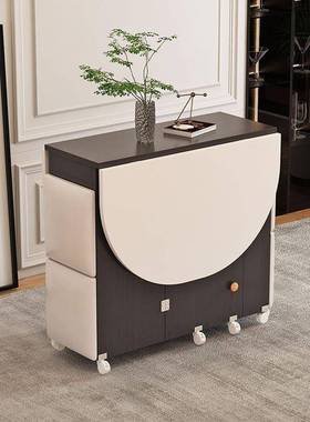 折叠餐桌易家用小房户型多功能RWU可移动一桌四凳简租方形吃饭长