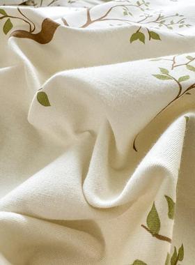 小清新磨毛纯棉被单件150x200x3YX纯棉加0全100被套罩三件套秋2冬