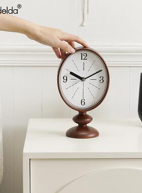 约复古件钟摆家居入户玄时关创意桌面座72891钟表轻奢简装饰品
