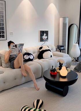 罗奇堡沙发意式24430简布艺发沙轻奢设计师网红拉扣沙发户型三极