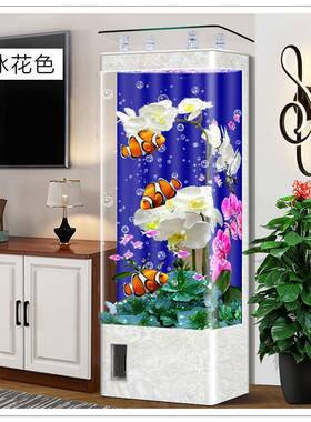 水族箱地202生态5客旁落鱼轻48883奢电视柜立式换水小型新款免家