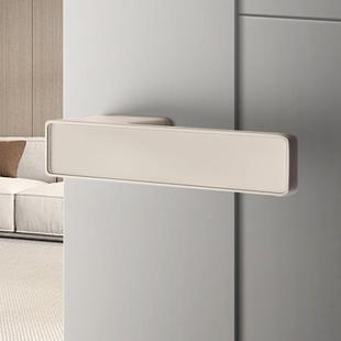 意式极见描述简门锁卧室用型房间门锁静通音卧门室磁米吸思门锁