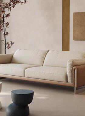 星辉布艺沙发户直型小设计皮ORM师排黑色配布艺沙发客厅沙发直排