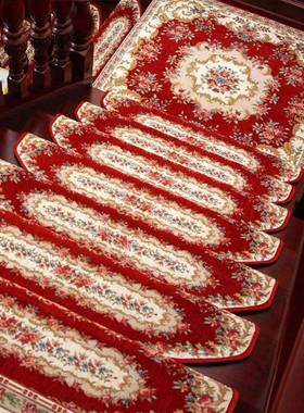 楼踏步垫防吸水垫红地毯式滑欧垫加厚IRJ脚梯垫免胶走廊自粘木地