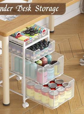 抽滚轮文件推车AWN工具车收屉纳与物多功能储储存多空间