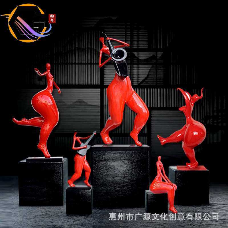 抽象大长腿人物雕塑样板房酒店大堂创意吹拉弹跳艺术摆件现代轻奢,3C数码配件,摄像机配件,淘宝优惠券,粉丝福利购,淘宝优惠卷