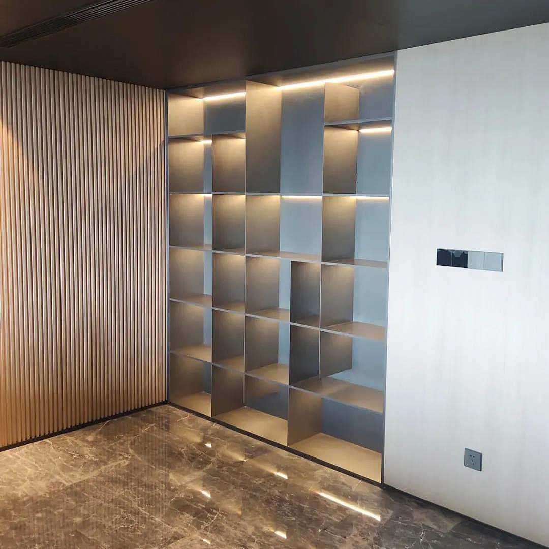 不锈钢展示酒柜嵌入式壁龛金属层板书柜装饰电视背景墙钢板柜定作,3C数码配件,摄像机配件,淘宝优惠券,粉丝福利购,淘宝优惠卷