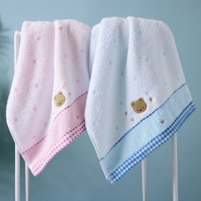 金号纯棉套巾礼盒装 浴巾毛巾方巾各一条 全棉无捻绣花 送手提袋