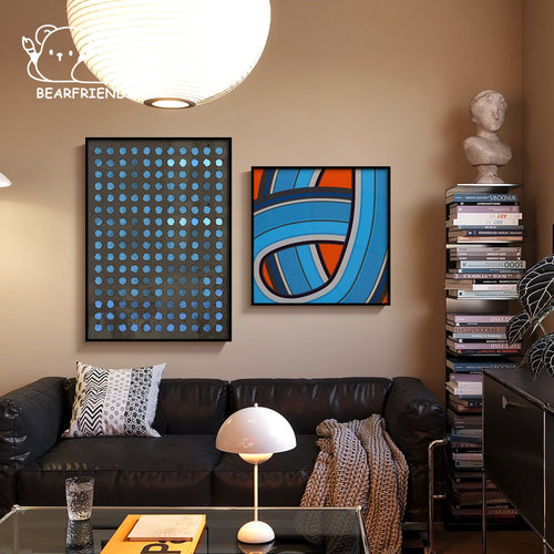 高级感客厅装饰画沙发背景墙挂画