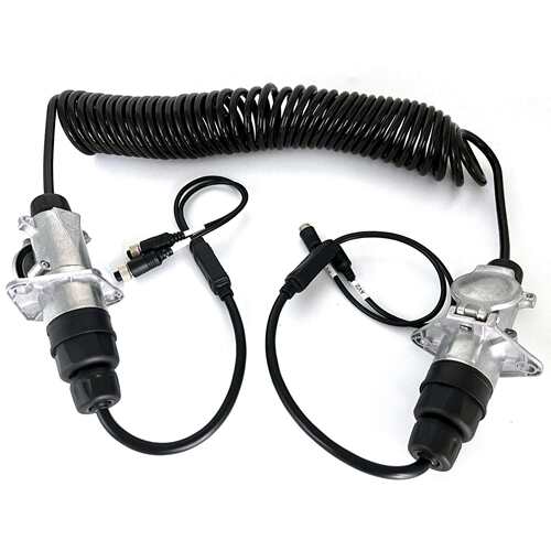 Trailer Parts 7Pin Coil suzi cable truck trailer connector