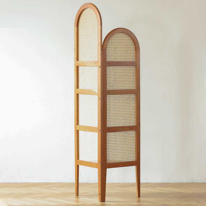 日式ins实木藤编角柜置物架小户型客厅收纳柜墙角柜