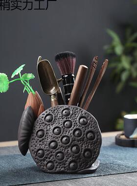 茶道六子套BQJ装茶工具泡茶配件配君具套功夫夹子刷子洗茶用品全