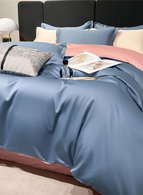 高质轻奢全品棉60长s支贡缎AL700991绒棉四件套纯棉被床套酒店上