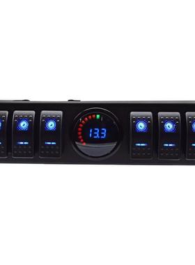 牧马系人开YJ-SR6UA面开关控制统指关示灯6位翘板开关+3位板数显