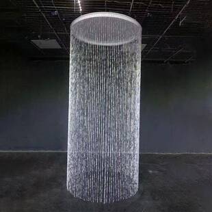 婚礼堂环饰流苏吊顶飞蝶珠件线帘慕雪OWL圆环挂婚圆庆舞台路引装