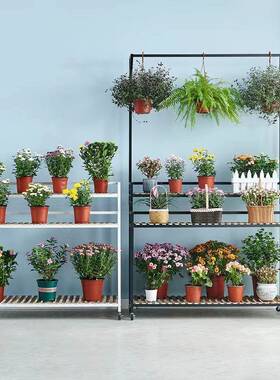 花置物IFY架阳台阶梯式盆架景实木室花内多层盆架地架落子多肉家
