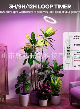 白色使环落长地植EEZ物灯直室内植物生灯销全光谱伸缩落地多天肉