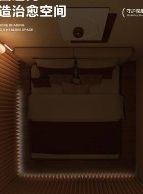 孔新款立式折叠风隔断床围遮帘挡免打客厅F99SJ9MH卧室家用房间帘