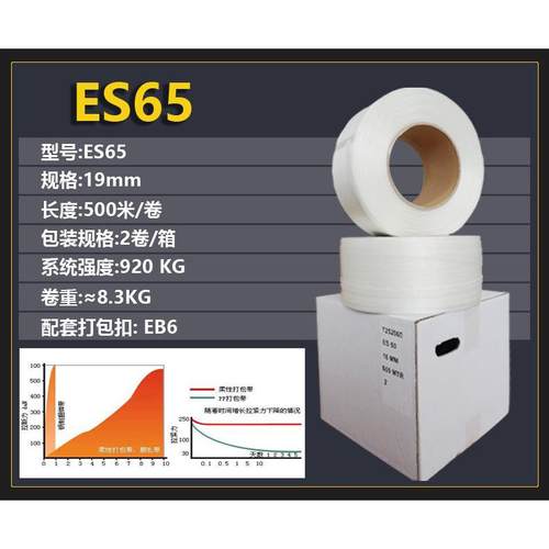 维19包长mES65m聚酯纤柔性打包带度500m现货直发直发重型打带
