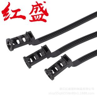 包螺旋杉树型固定卡汽车5扎 扎带0条1 6.24420 90mm汽车笔筒螺柱式