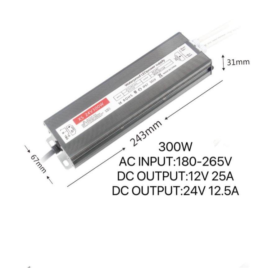 IP67防水LD开关电源1V24V2户外186E防雨大功率压器变低压灯带电源