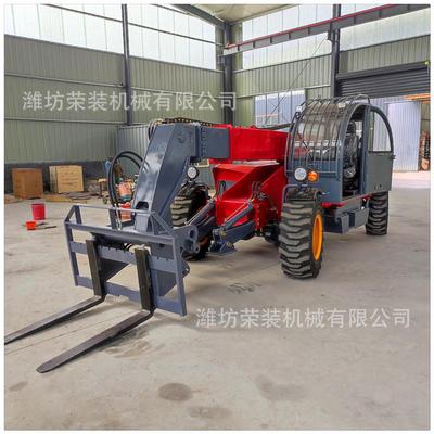 四轮同步转向伸缩臂叉装车曼尼通同款式三节臂越野叉车现货销售