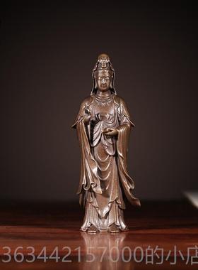 高档佛香天逸 件铜随观身小阿弥佛陀佛世音菩萨禅意小佛像摆口袋