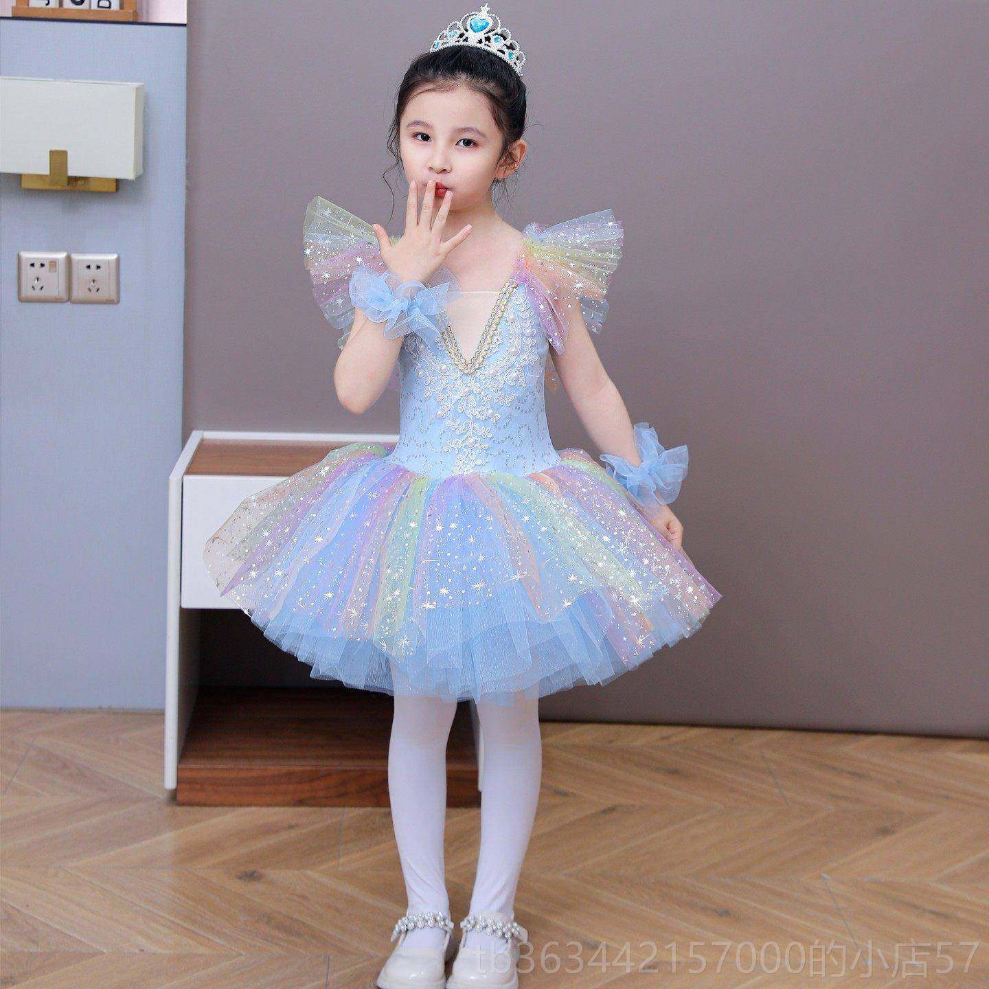 高档开学演出服园蹈蕾女童亮片蓬芭蓬裙幼儿运舞动会表演服装,童装/婴儿装/亲子装,儿童演出服,淘宝优惠券,粉丝福利购,淘宝优惠卷