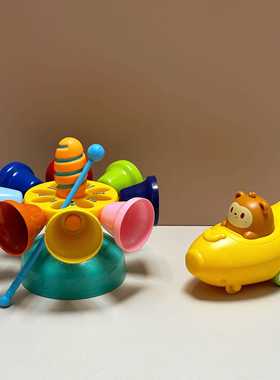 高档宝宝八音敲琴玩具乐童础启迪感官基教具儿打音击乐器旋转铃铛