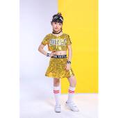 高档童爵士舞演出服装 女童嘻哈街舞套装 儿啦美啦队幼服健操儿表演