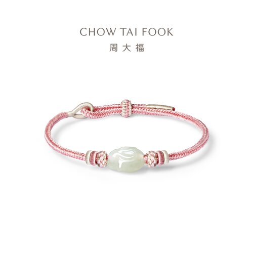 周大福和田玉玉兔子手链手绳