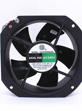 宁波九龙TG22580HA2/6BL金属轴流风机电焊机散热排风扇200FZY6-S