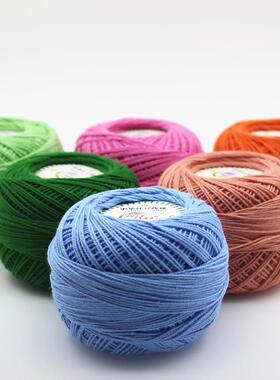 棉3号#蕾丝纯棉牛针奶FIU毛线团特价清仓钩di线y手工编织材料包