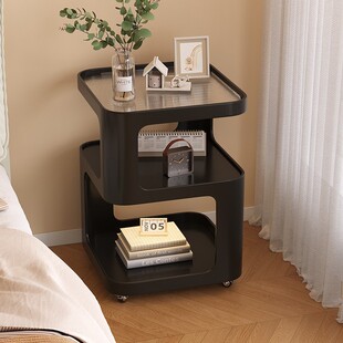床头柜床边家用边柜卧室床头铁艺可移动置物架小型替代品创意边几