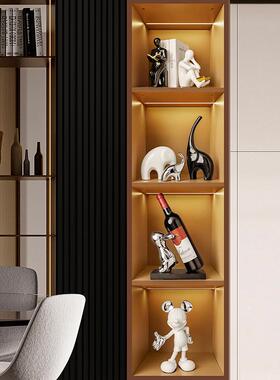 现代创意装饰室品摆件家居0315看书酒饰品轻奢办公书挡柜桌面客厅