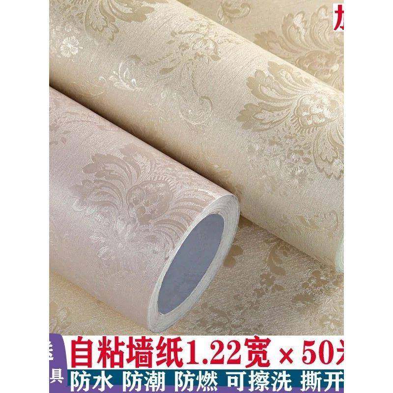 .米宽加厚自粘墙纸防壁立体墙TBA贴卧室客防水自贴厅纸彩装膜潮工