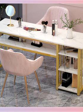 W609美YX时美甲桌椅套装简约经济型甲店尚桌单子双人美