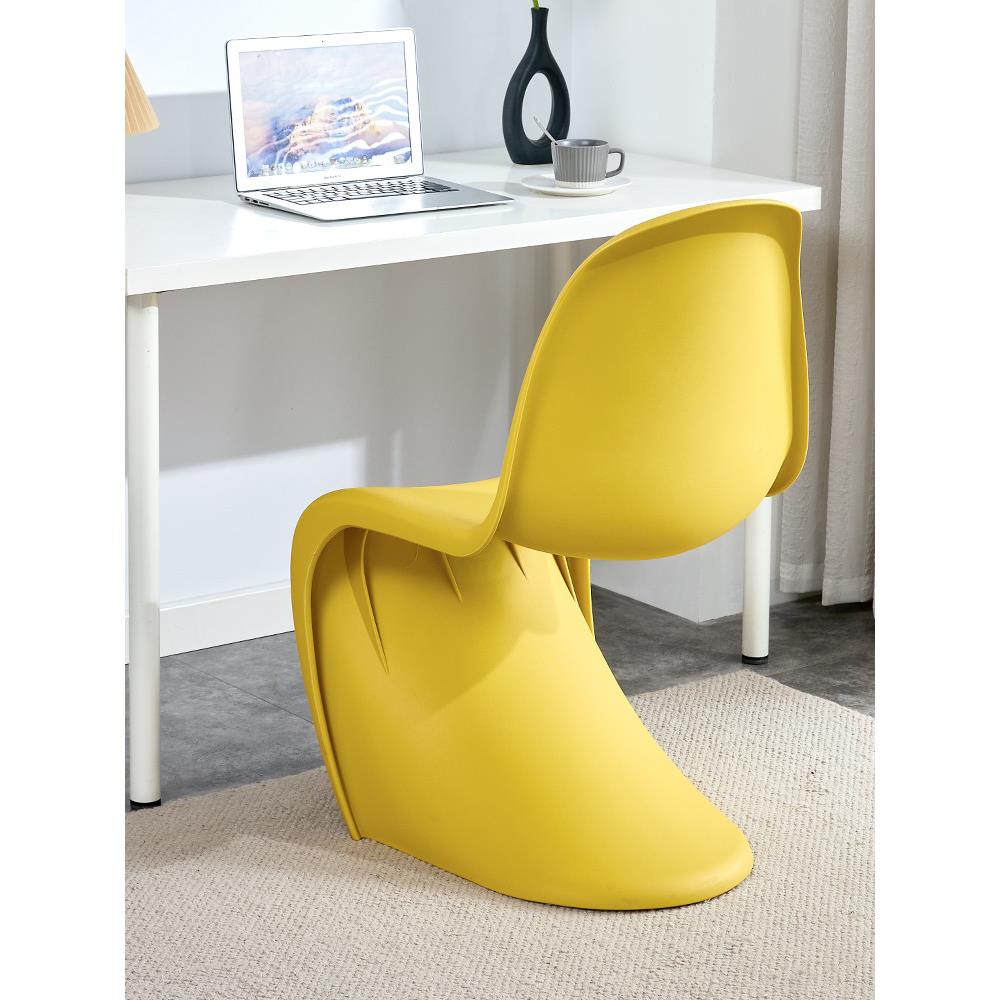 塑料椅子久坐庭舒服椅潘东椅电用脑梳妆椅前台靠椅家备背凳