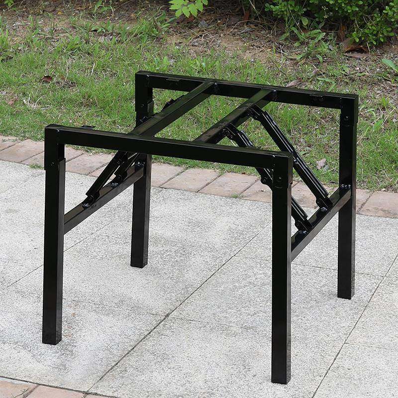 LGB正方形桌腿桌架桌腿支撑脚折叠桌腿架子支方桌腿支架小铁架子